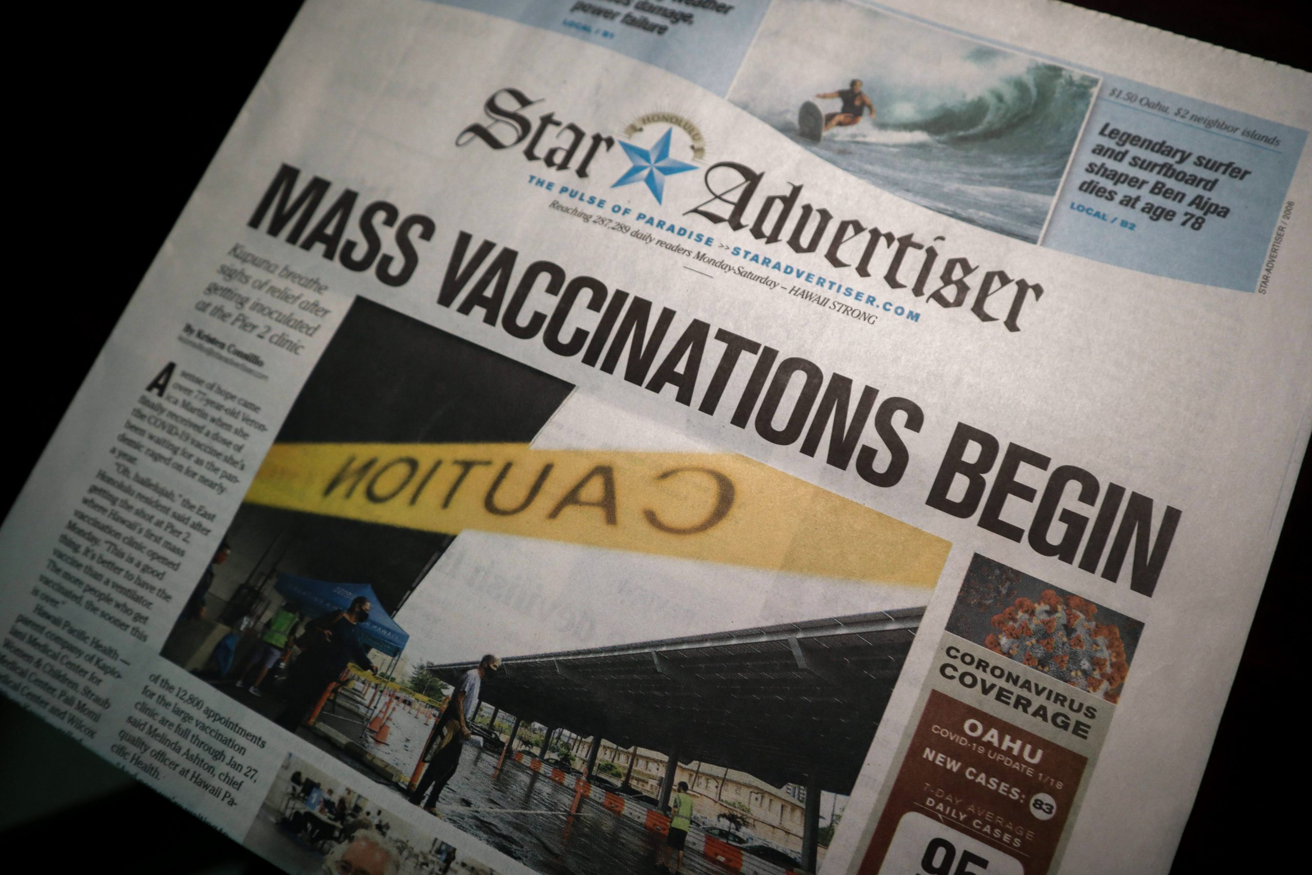 News story vaccinations begin